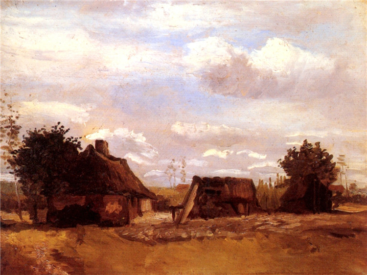 Cottage 1885 Van Gogh Oil Painting - Click Image to Close